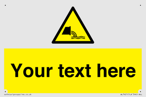 Custom Warning sewage effluent outfall